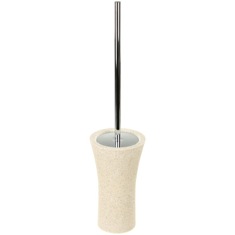 Toilet Brush Holder, Free Standing, Made From Stone in Natural Sand Finish